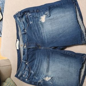Torrid Distressed denim Shorts